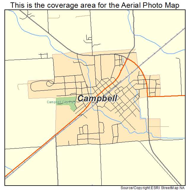 Campbell, MO location map 