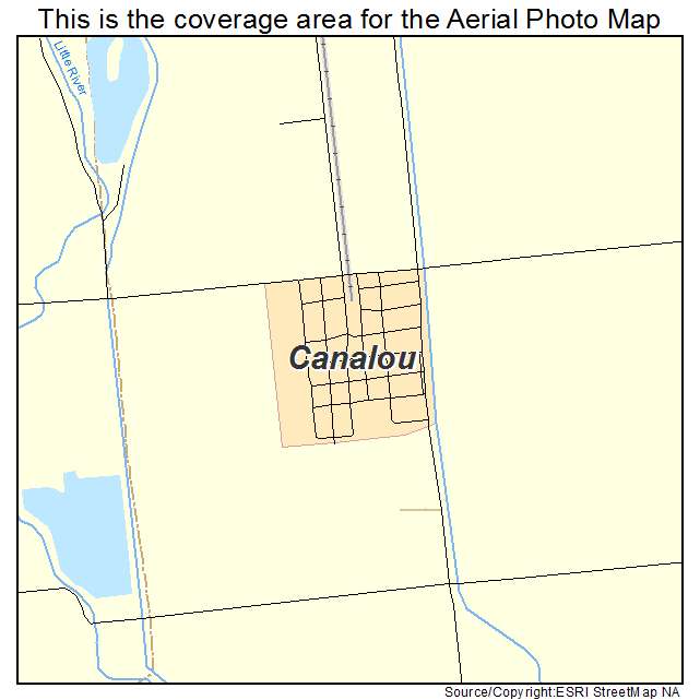 Canalou, MO location map 
