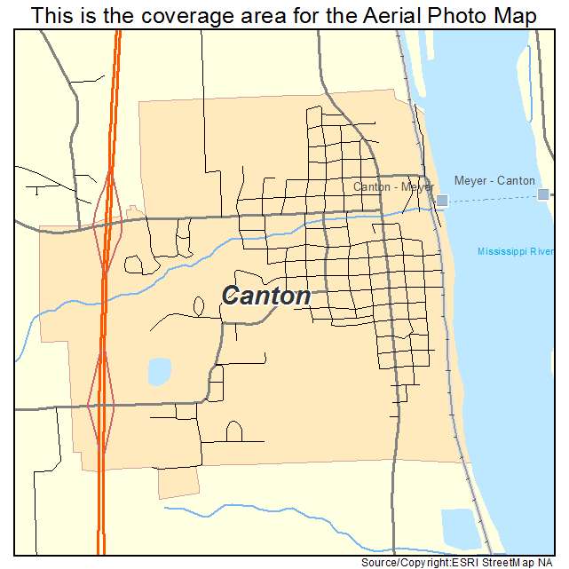 Canton, MO location map 