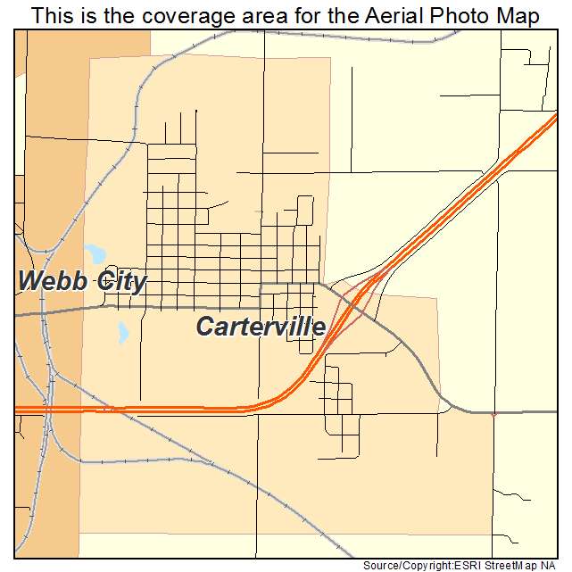 Carterville, MO location map 