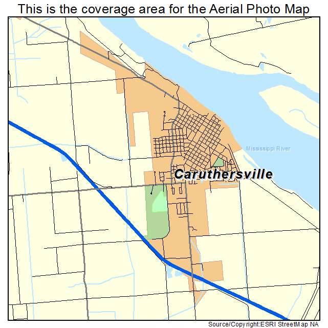 Caruthersville, MO location map 