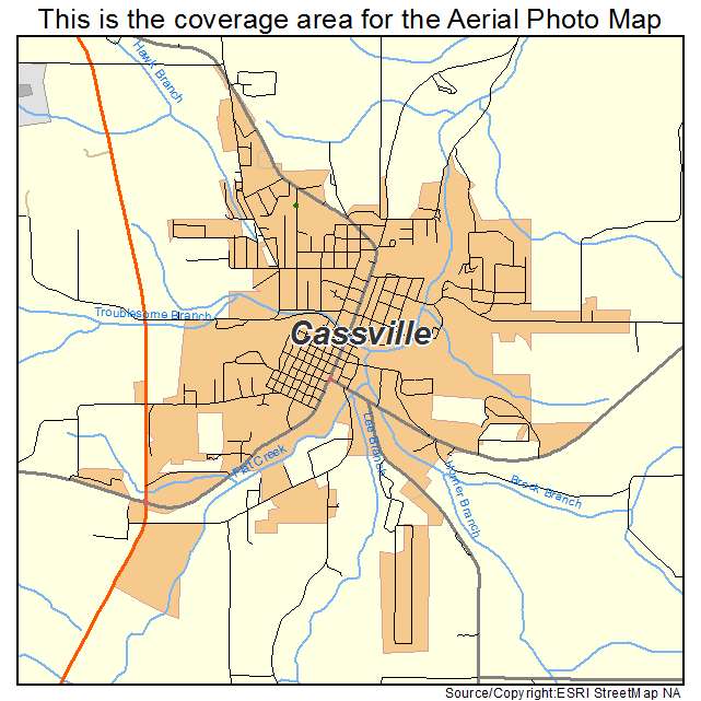 Cassville, MO location map 