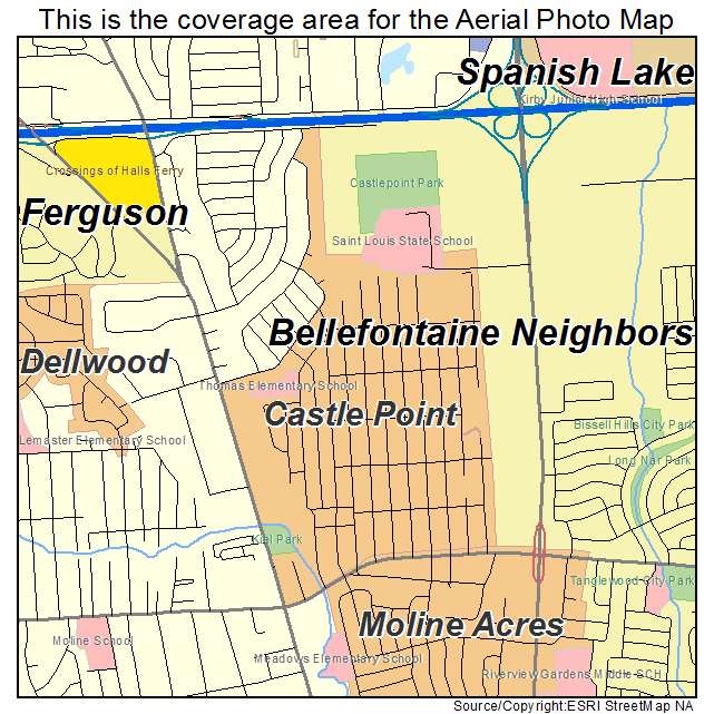 Castle Point, MO location map 