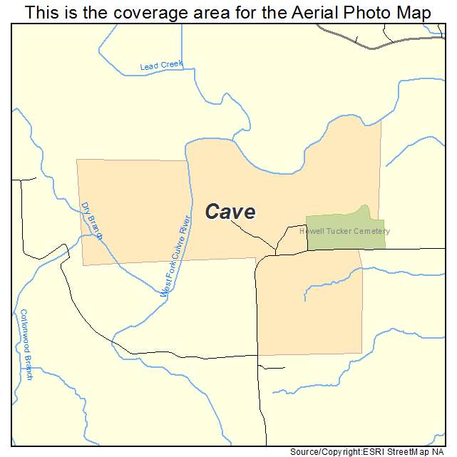 Cave, MO location map 