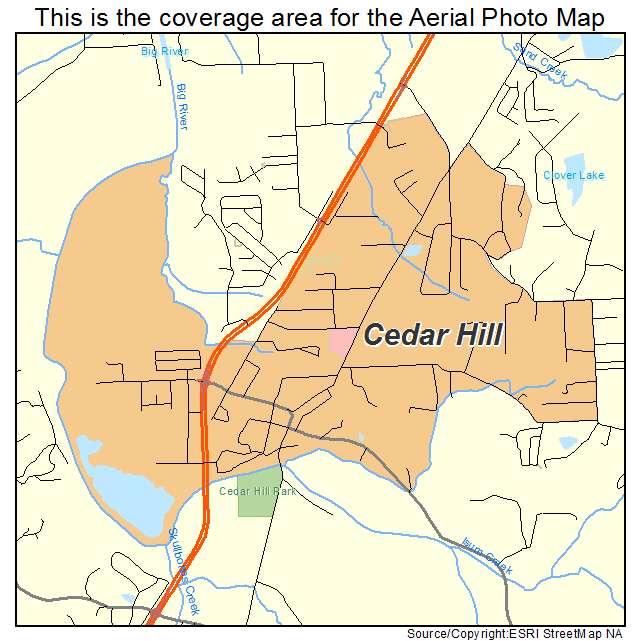 Cedar Hill, MO location map 