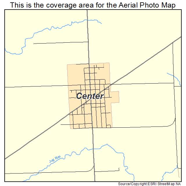 Center, MO location map 