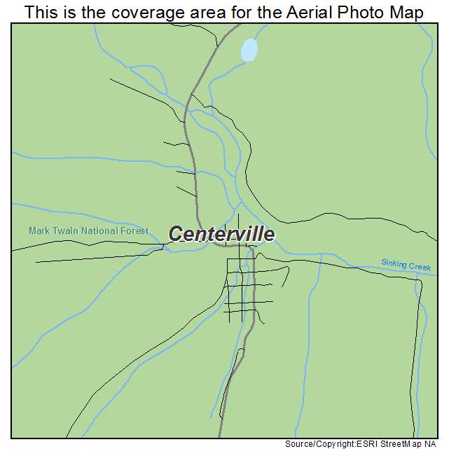 Centerville, MO location map 