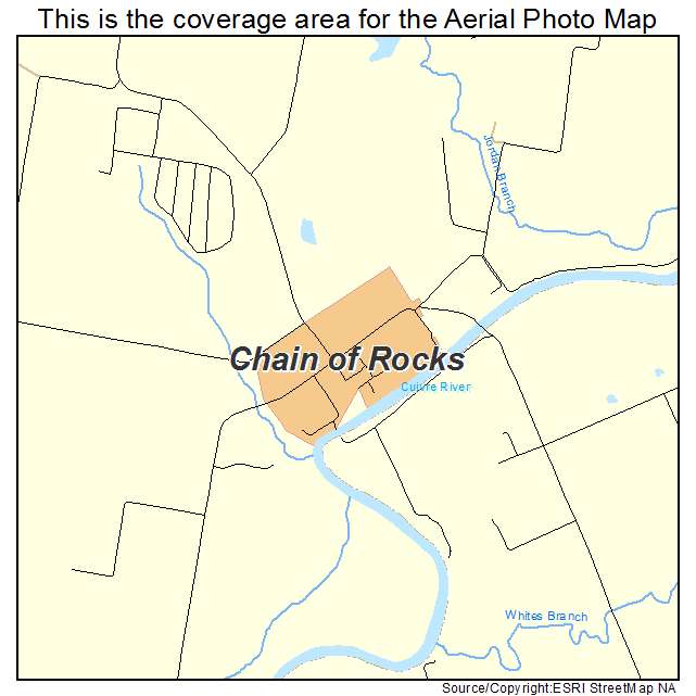 Chain of Rocks, MO location map 