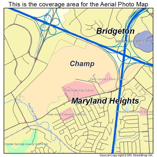 Champ, MO location map 