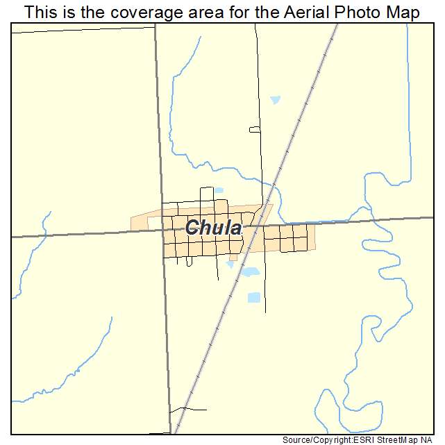 Chula, MO location map 