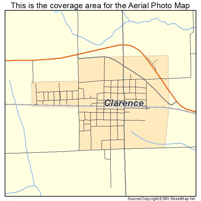 Clarence, MO location map 