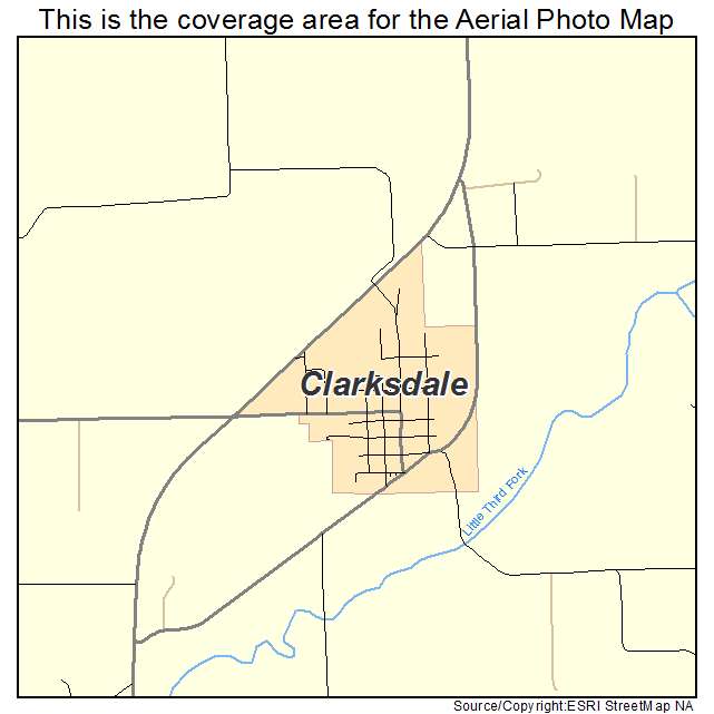 Clarksdale, MO location map 