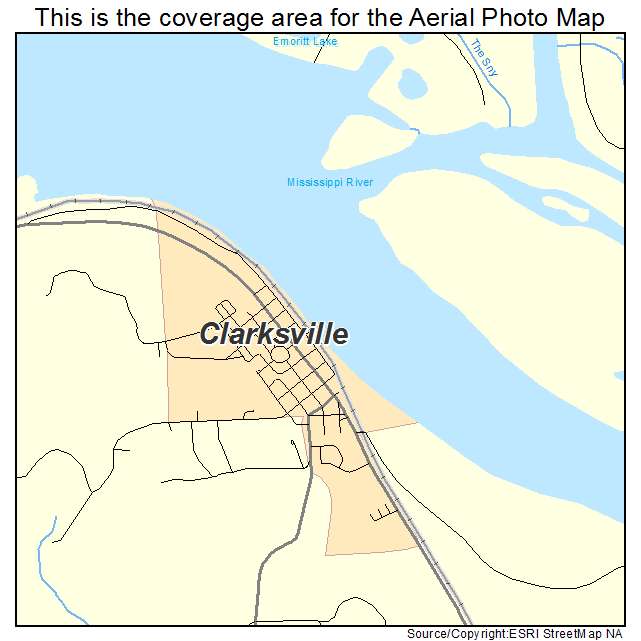 Clarksville, MO location map 