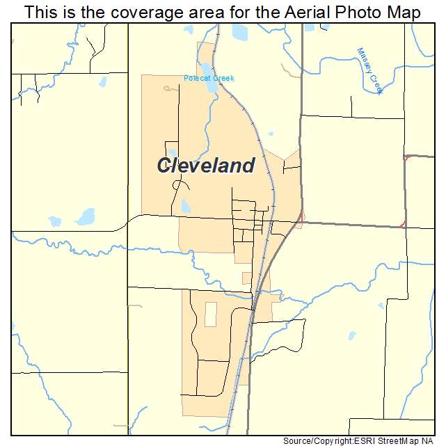 Cleveland, MO location map 