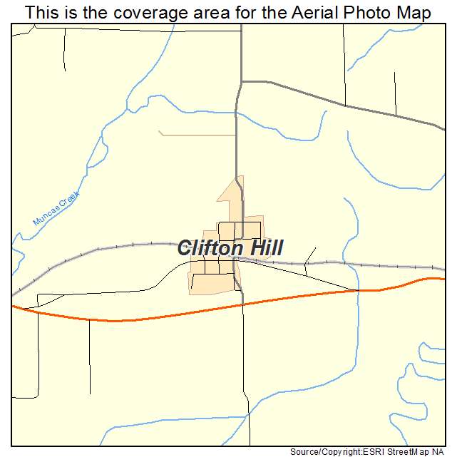 Clifton Hill, MO location map 