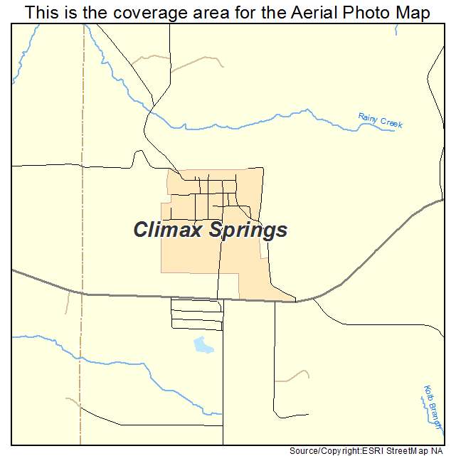 Climax Springs, MO location map 