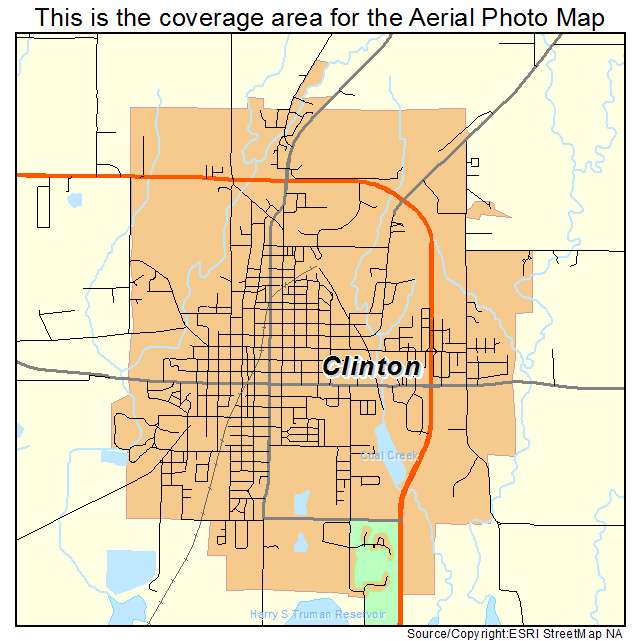 Clinton, MO location map 