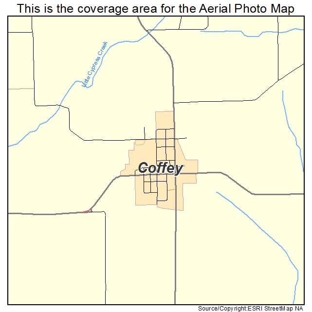 Coffey, MO location map 