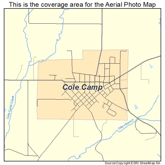 Cole Camp, MO location map 
