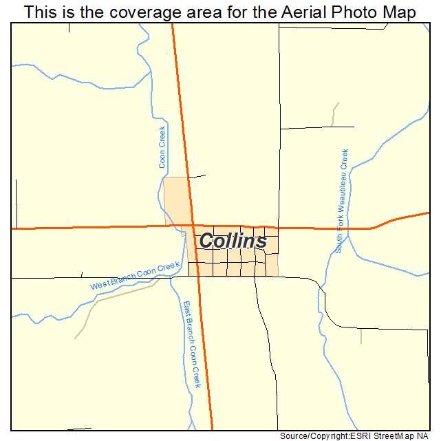 Collins, MO location map 