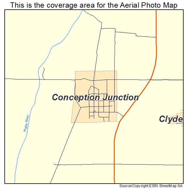 Conception Junction, MO location map 