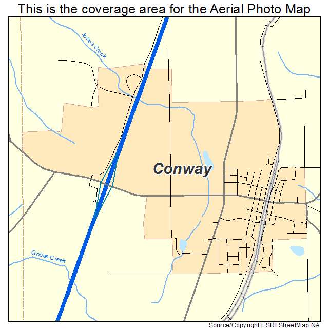 Conway, MO location map 