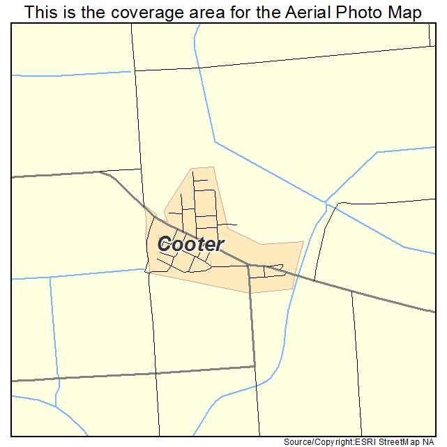 Cooter, MO location map 