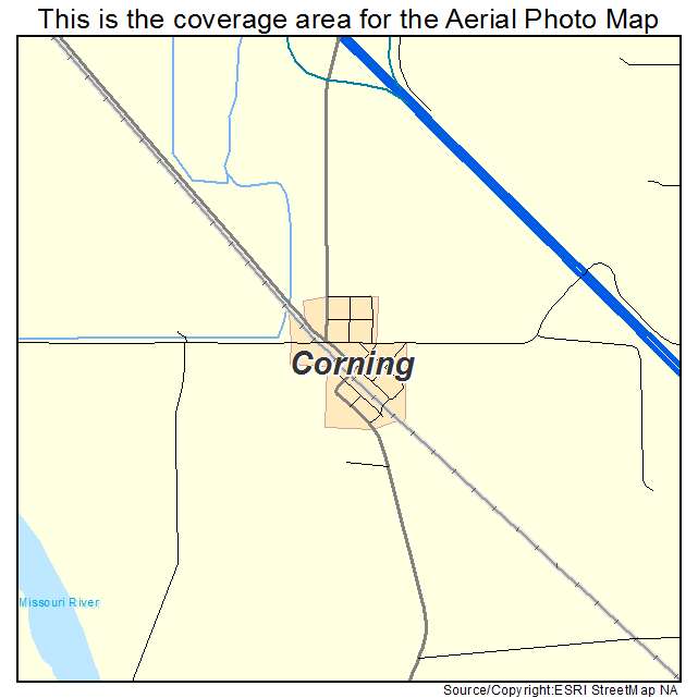 Corning, MO location map 