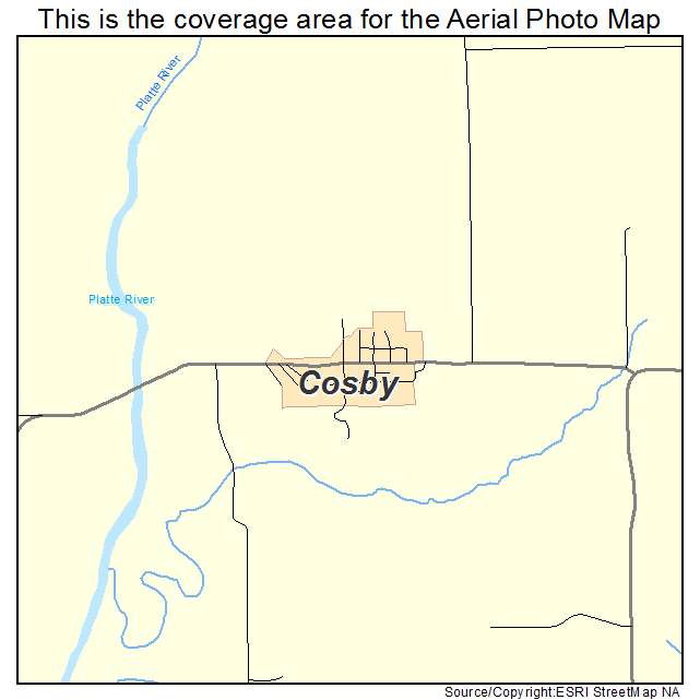 Cosby, MO location map 