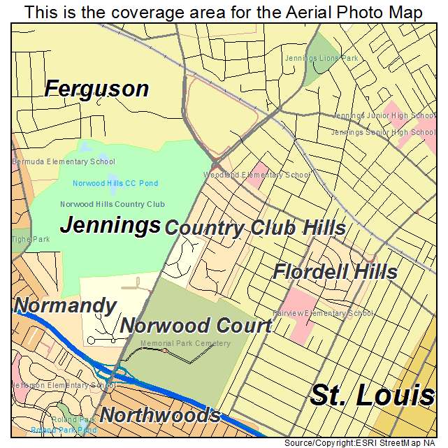 Country Club Hills, MO location map 