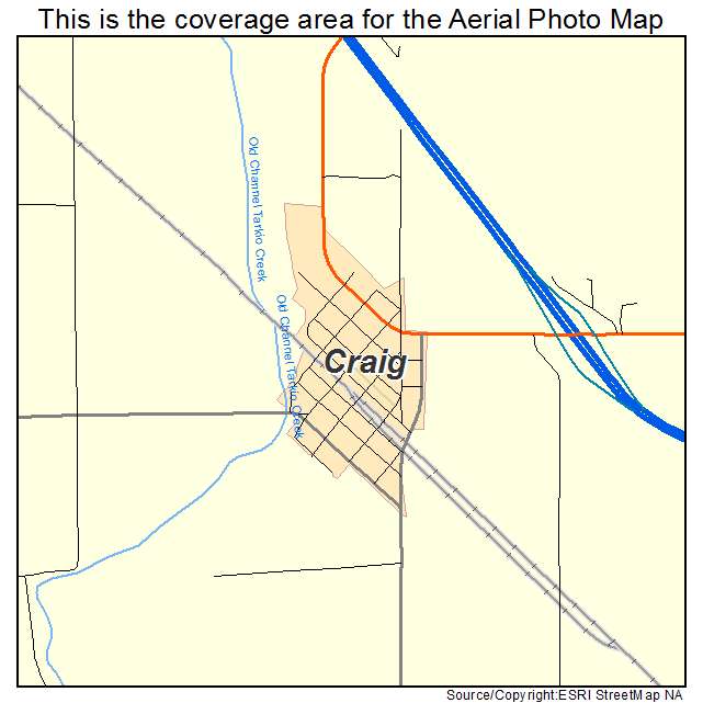 Craig, MO location map 