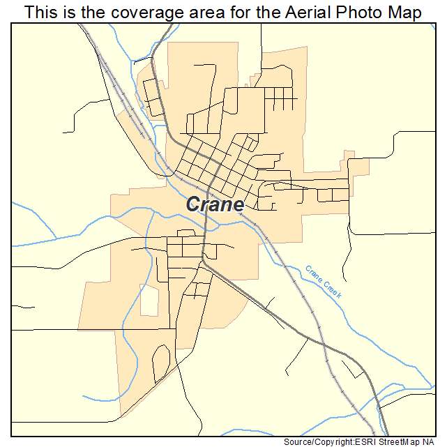 Crane, MO location map 