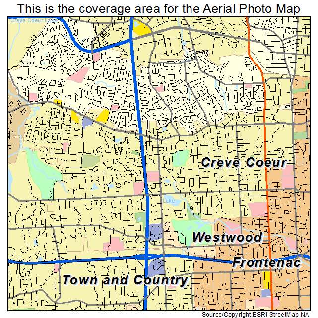 Creve Coeur, MO location map 