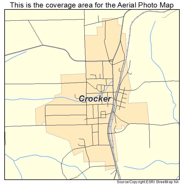 Crocker, MO location map 