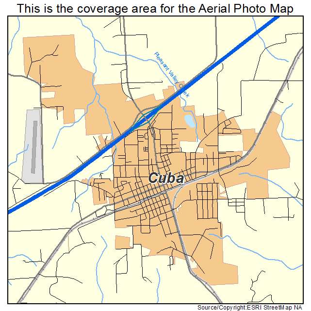 Cuba, MO location map 