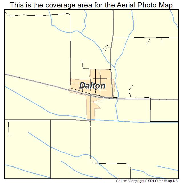 Dalton, MO location map 