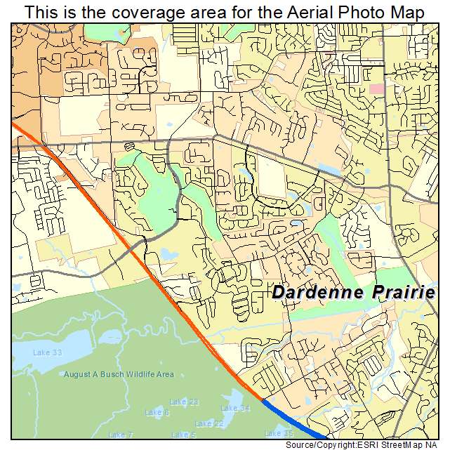 Dardenne Prairie, MO location map 