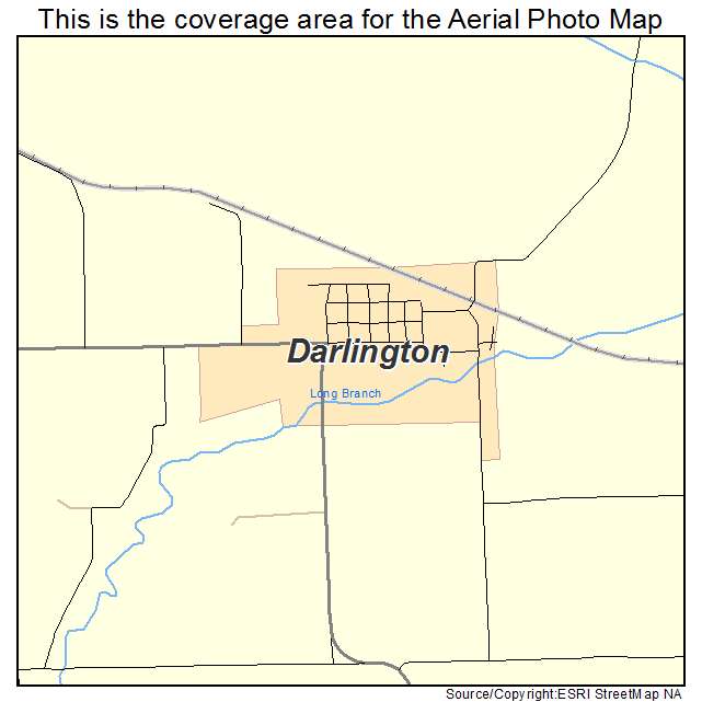 Darlington, MO location map 