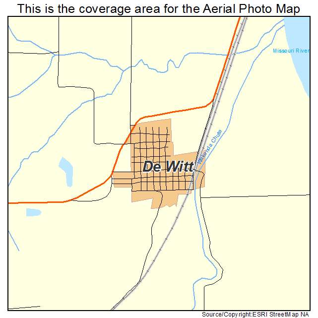 De Witt, MO location map 