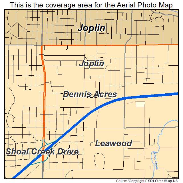 Dennis Acres, MO location map 