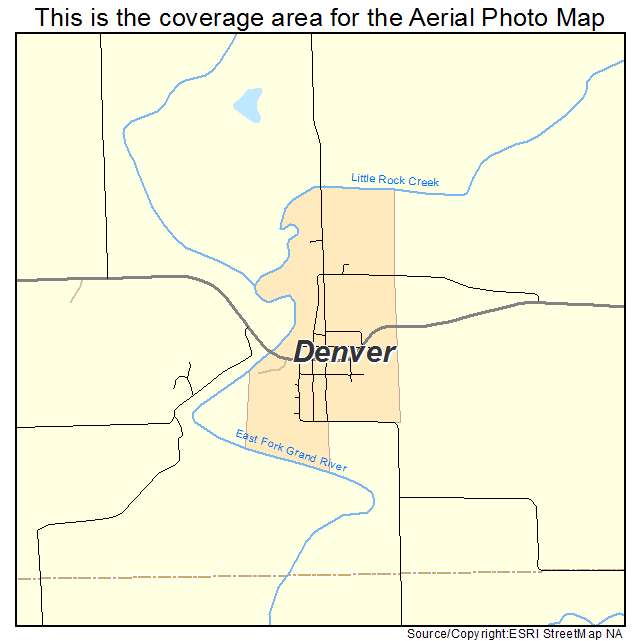 Denver, MO location map 