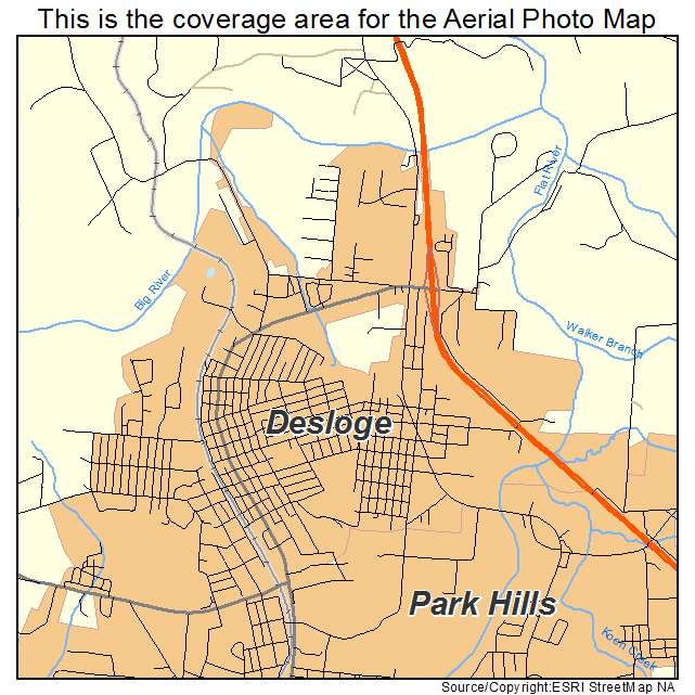 Desloge, MO location map 