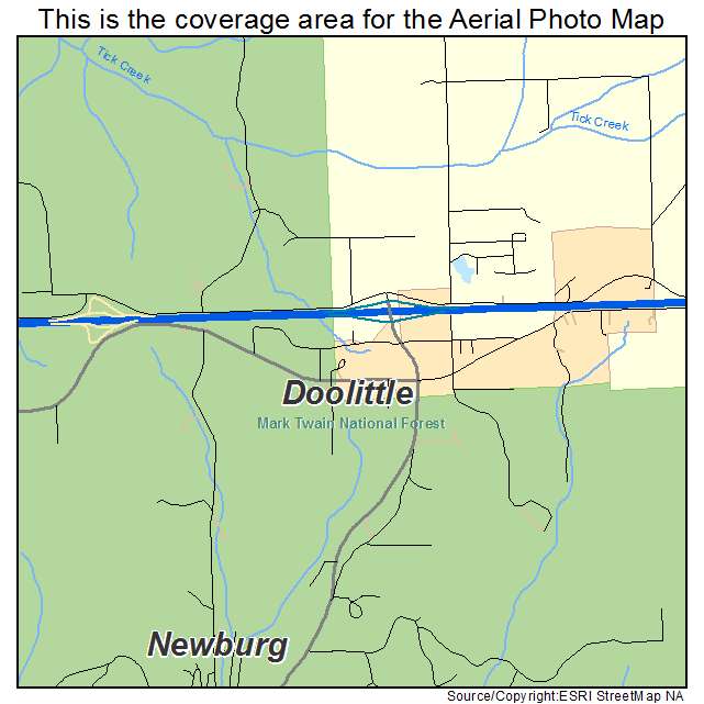 Doolittle, MO location map 