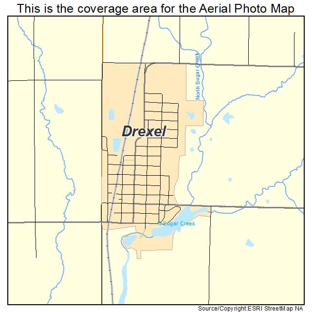 Drexel, MO location map 