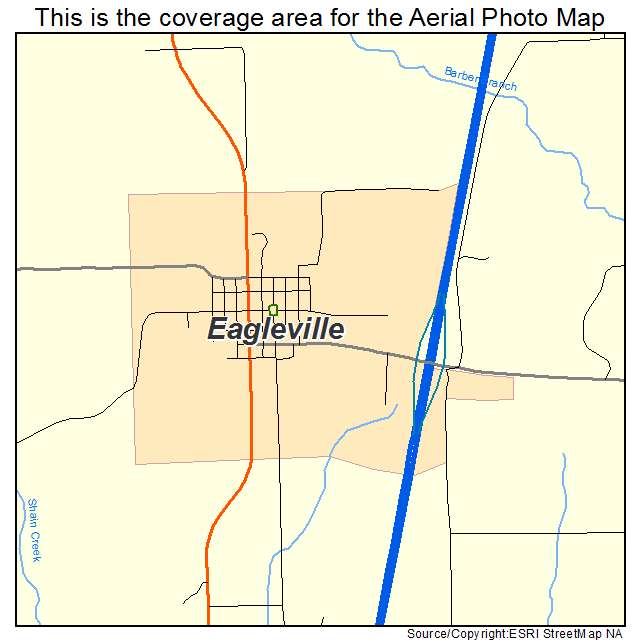 Eagleville, MO location map 