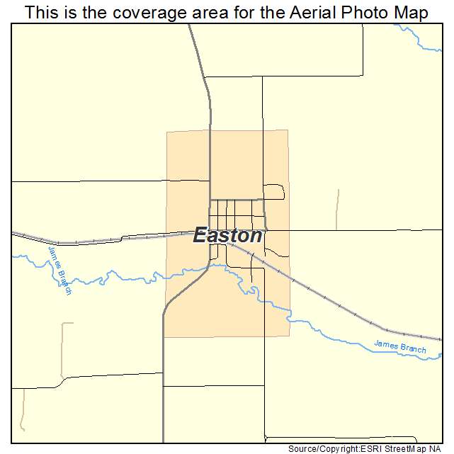 Easton, MO location map 