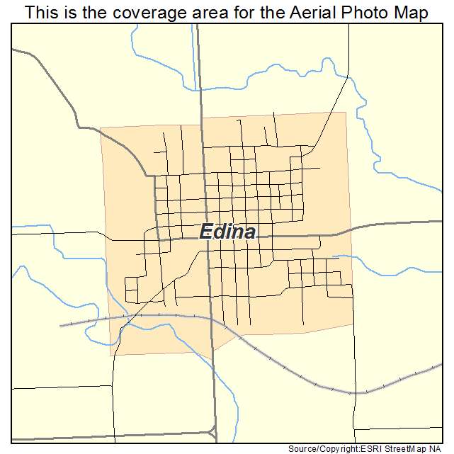 Edina, MO location map 