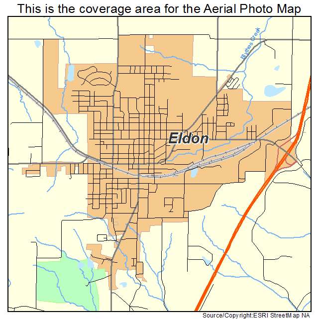 Eldon, MO location map 