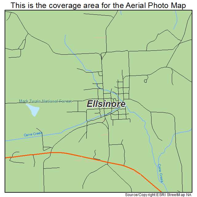 Ellsinore, MO location map 