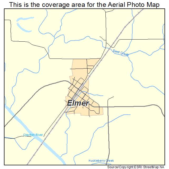 Elmer, MO location map 